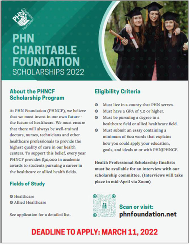PHNCF Scholarships